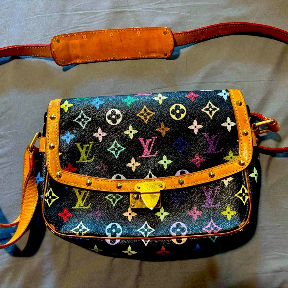 Authentic Louis Vuitton Monogram Multicolored Solonge Shoulder Bag